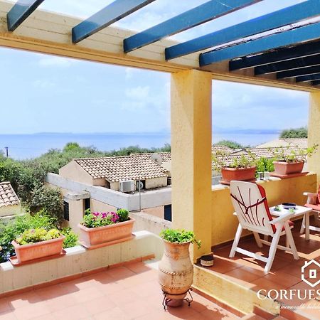 Villa Mira El Mar By Corfuescapes Barbati Esterno foto