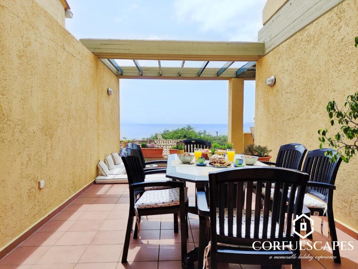 Villa Mira El Mar By Corfuescapes Barbati Esterno foto