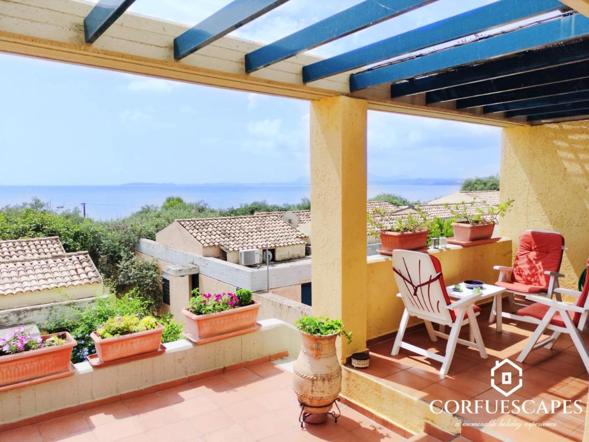 Villa Mira El Mar By Corfuescapes Barbati Esterno foto