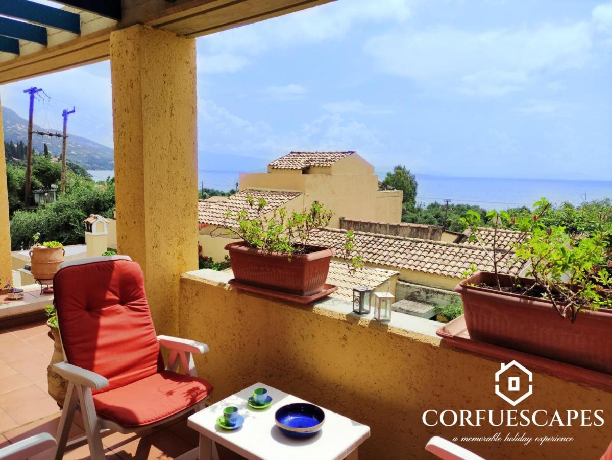 Villa Mira El Mar By Corfuescapes Barbati Esterno foto